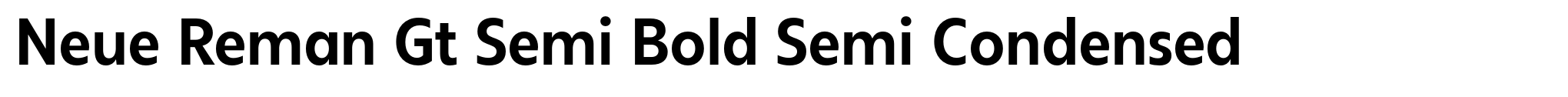 Neue Reman Gt Semi Bold Semi Condensed image